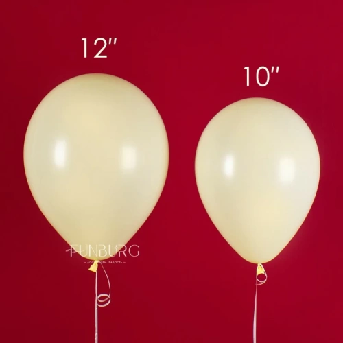 Гелиевые шары без рисунка «Ассорти Mini» 10″ (персик) фото 3