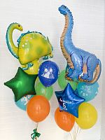 Гелиевые шары с динозаврами для для детей