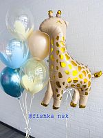 Гелиевые шарики для мальчика  с Жирафом № 99 