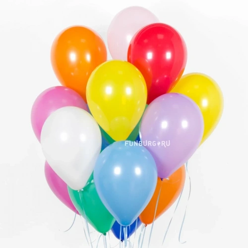 Гелиевые шары без рисунка «Mini» 10″ (ассорти пастель) фото 2
