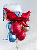 Воздушные шарики с самолетом № 8 