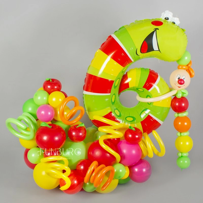 figura_iz_sharov_tsifra_6_gusenitsa_