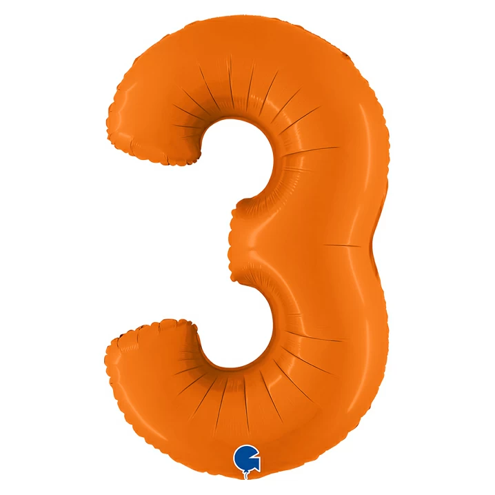 shar_iz_folgi_tsifra_3_oranzhevyy_